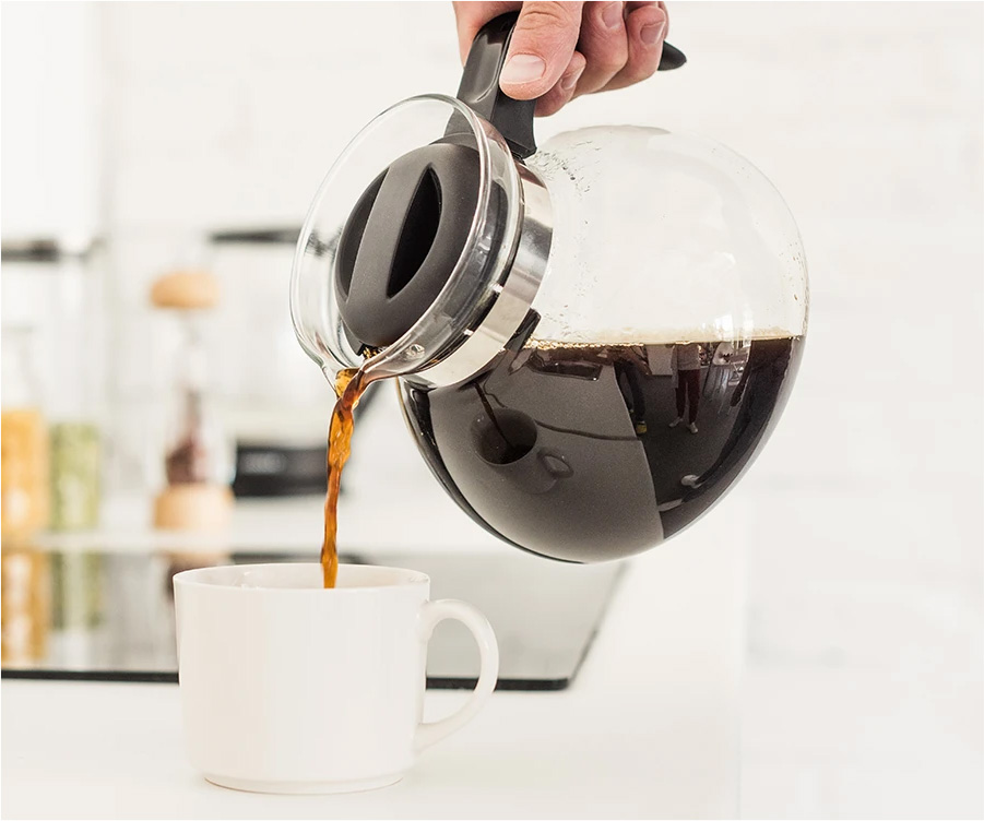 Traditional coffee being poured