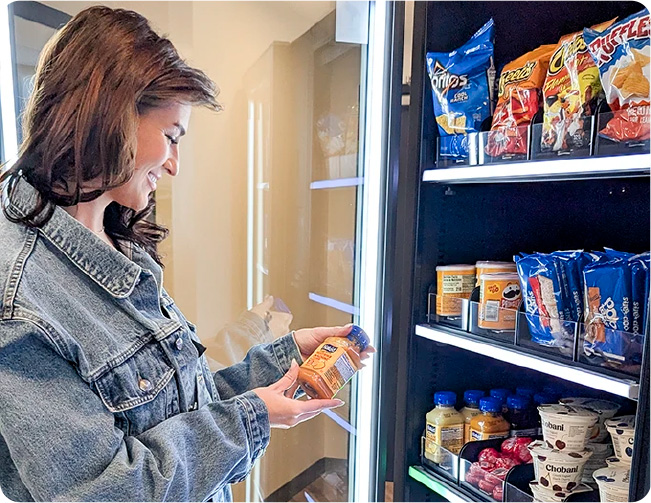 Smart store being stocked
